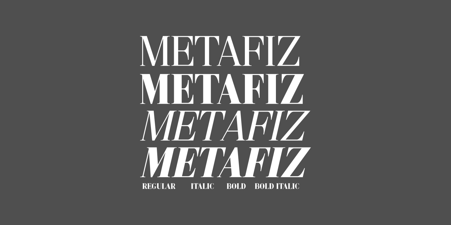 Beispiel einer Metafiz-Schriftart #13